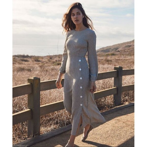 💕CHRISTY DAWN💕 The Sian Dress ~ Olive Gingham XS NWT